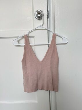 V-Neck Knit Tank Top